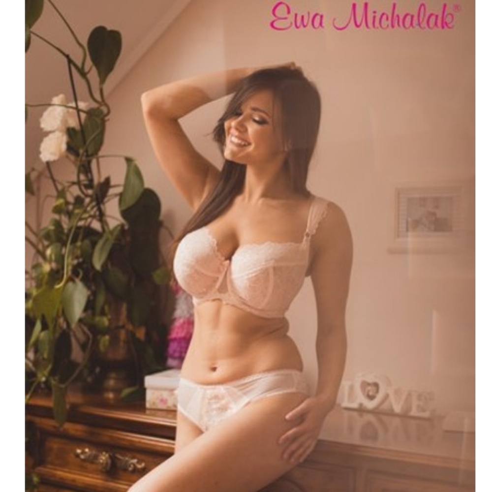 Ewa Michalak Suzy pink lace bra 80G